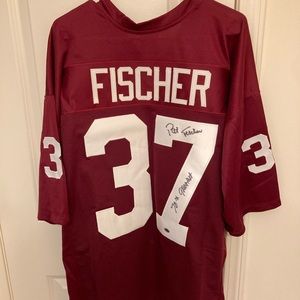 Pat Fischer Autographed Jersey (Old Redskin Style Jersey) (Now WFT).